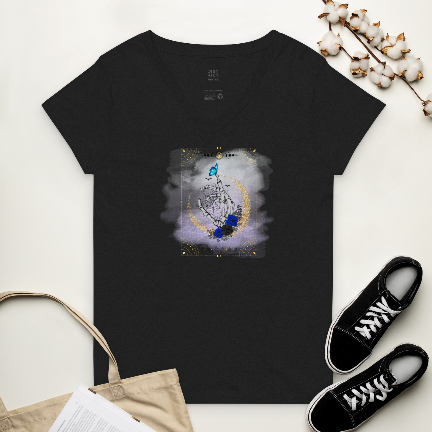 Touching Life recycled v-neck t-shirt