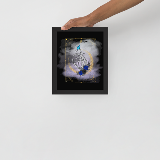 Touching Life framed photo paper poster