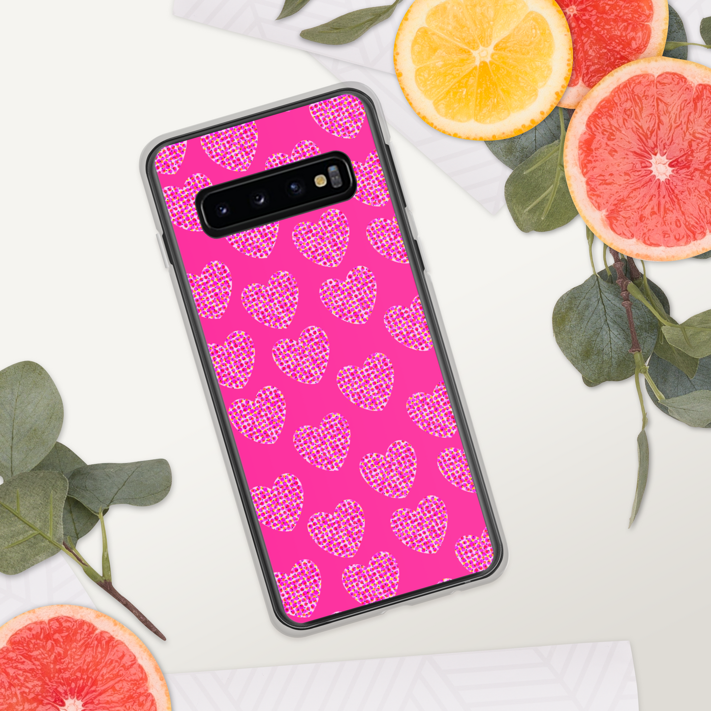 Pink Heart Feminism Samsung Case by Geli Jam