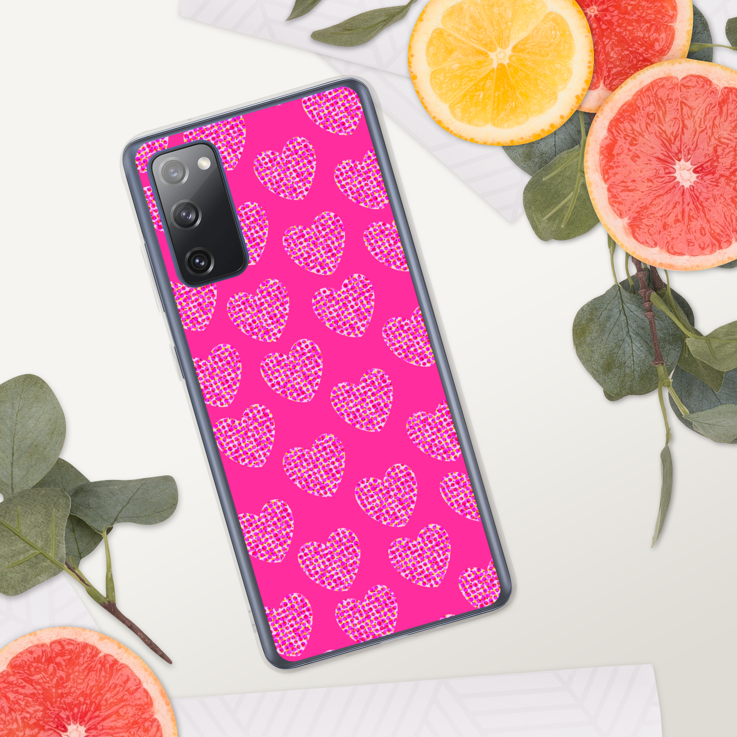 Pink Heart Feminism Samsung Case by Geli Jam