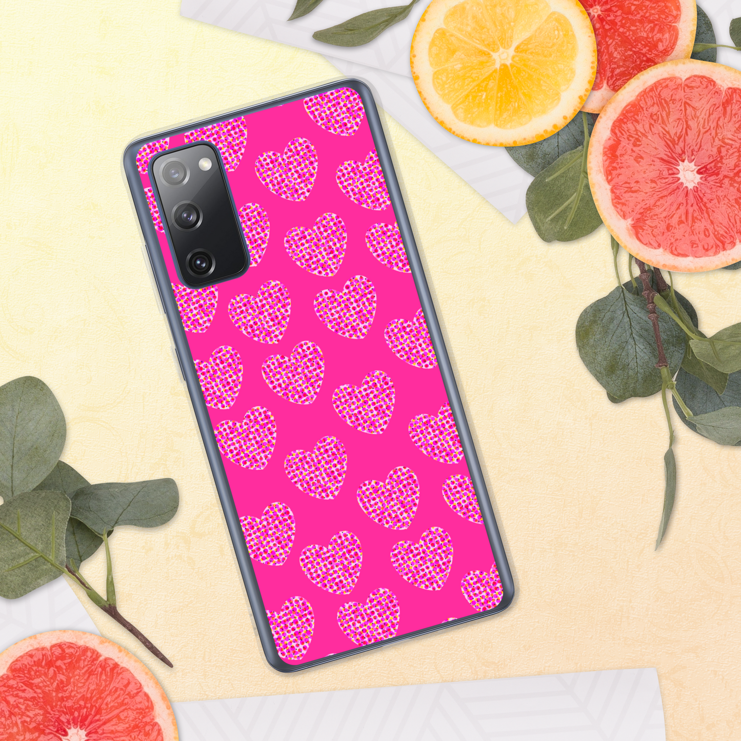 Pink Heart Feminism Samsung Case by Geli Jam