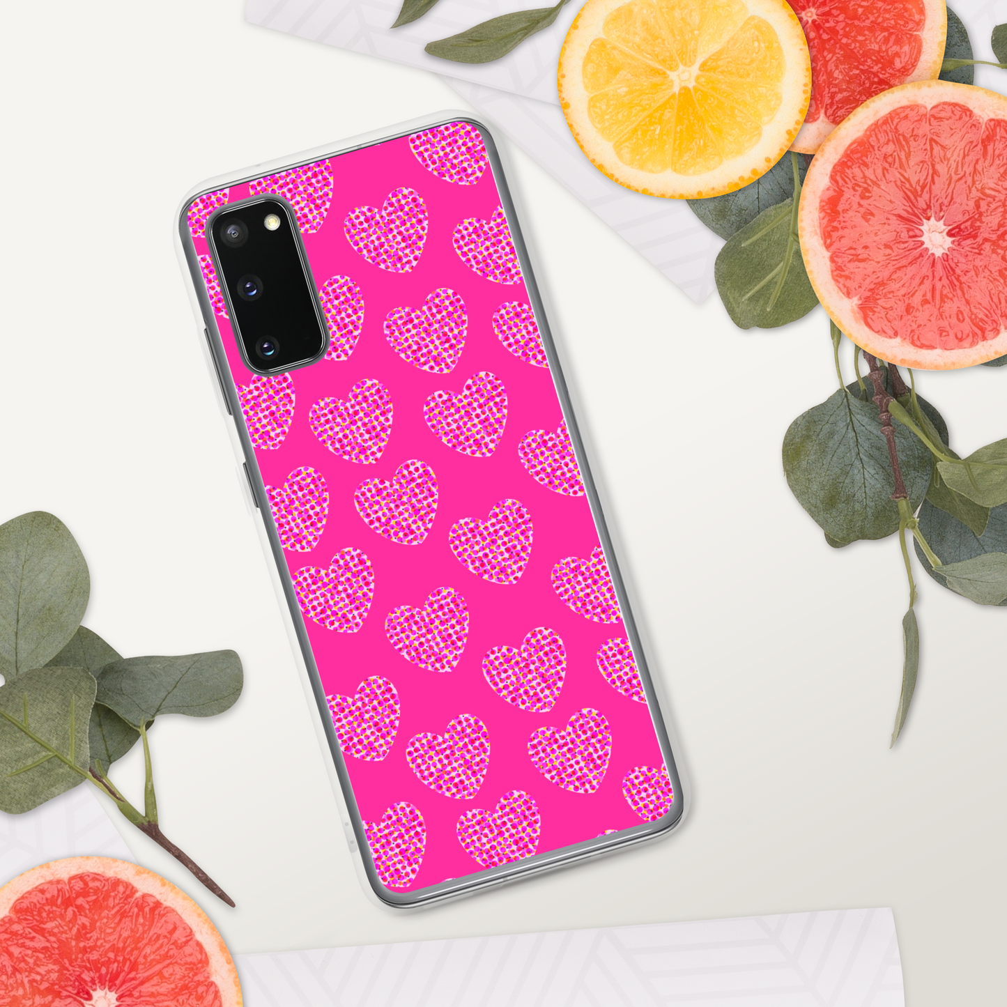 Pink Heart Feminism Samsung Case by Geli Jam