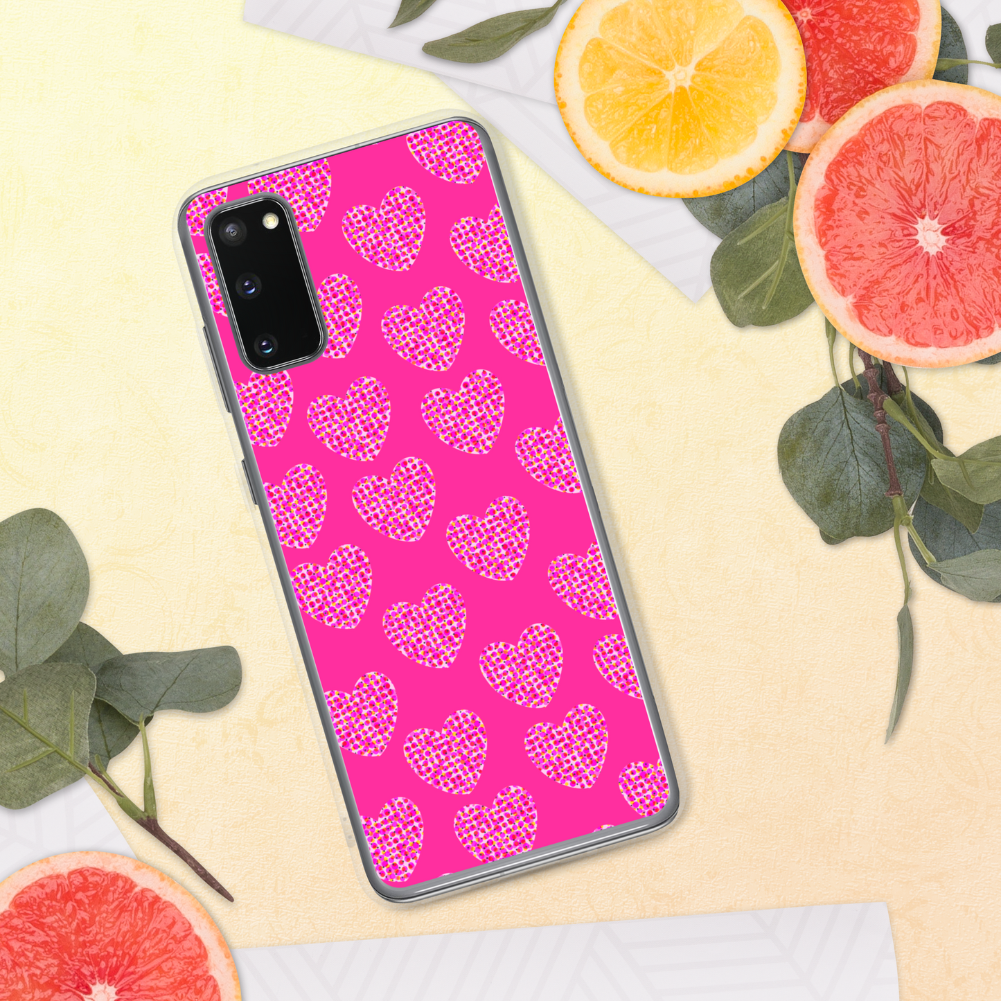 Pink Heart Feminism Samsung Case by Geli Jam
