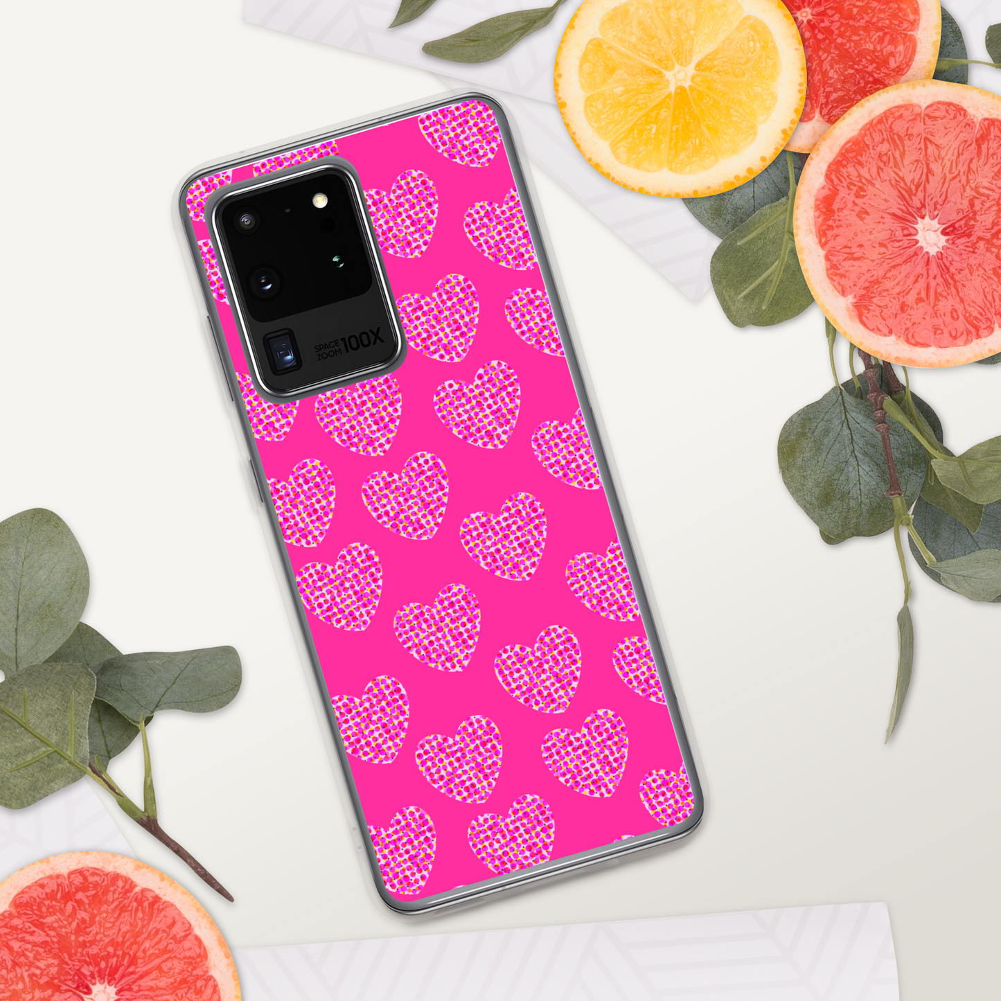 Pink Heart Feminism Samsung Case by Geli Jam