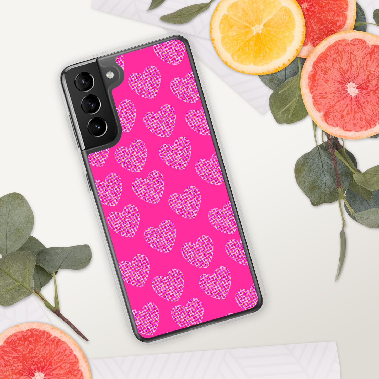 Pink Heart Feminism Samsung Case by Geli Jam