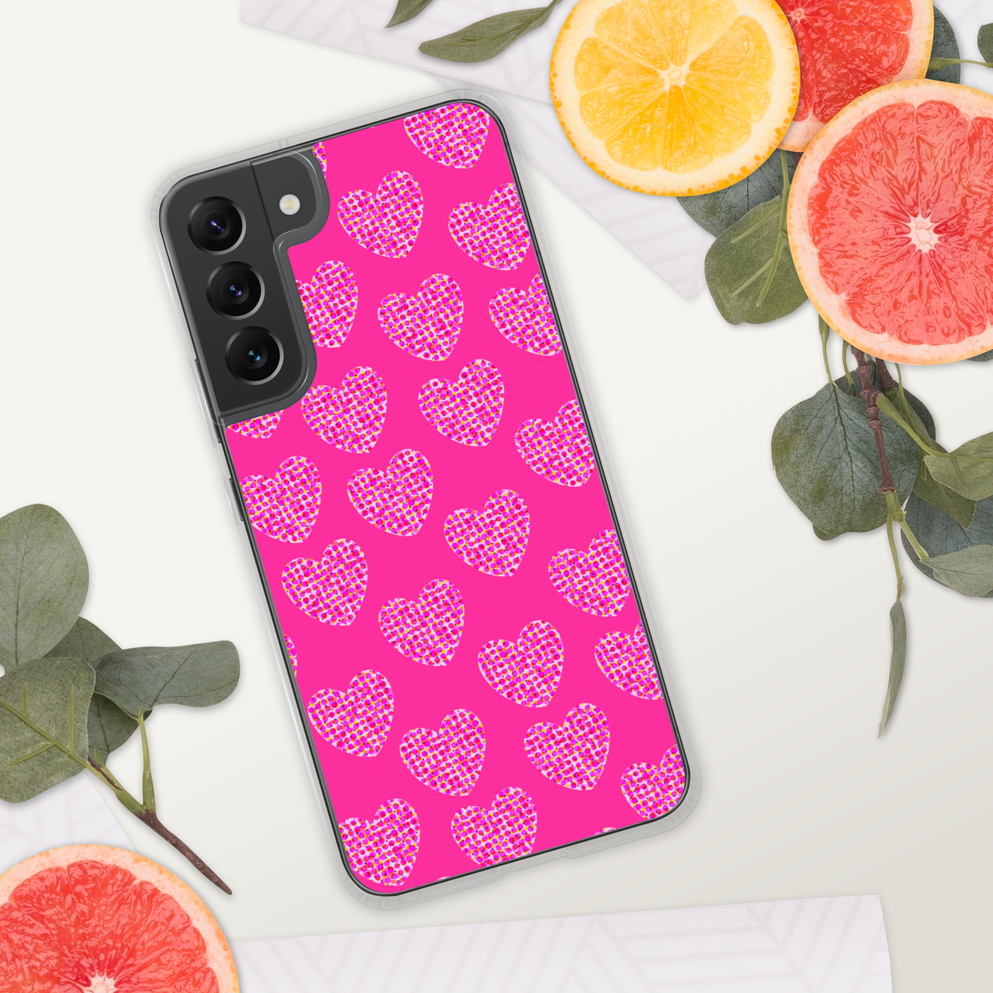 Pink Heart Feminism Samsung Case by Geli Jam