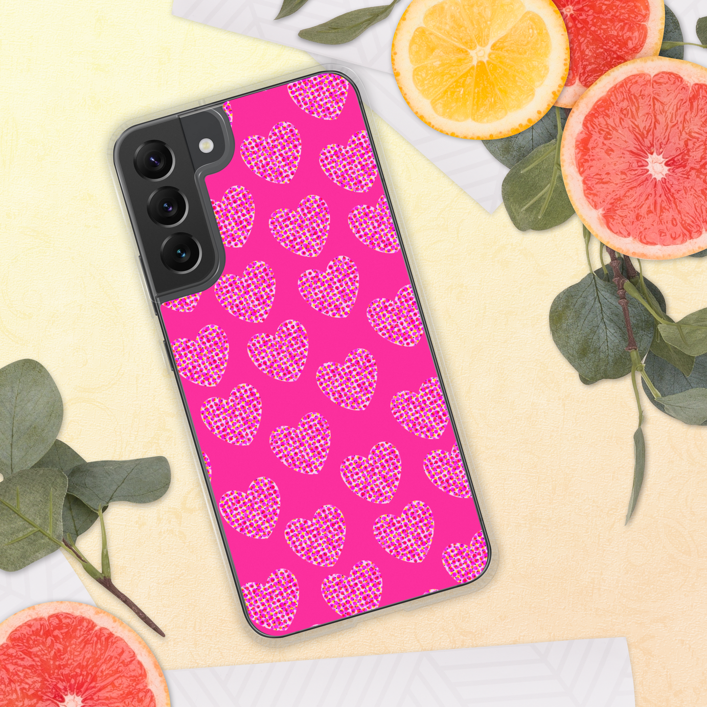 Pink Heart Feminism Samsung Case by Geli Jam