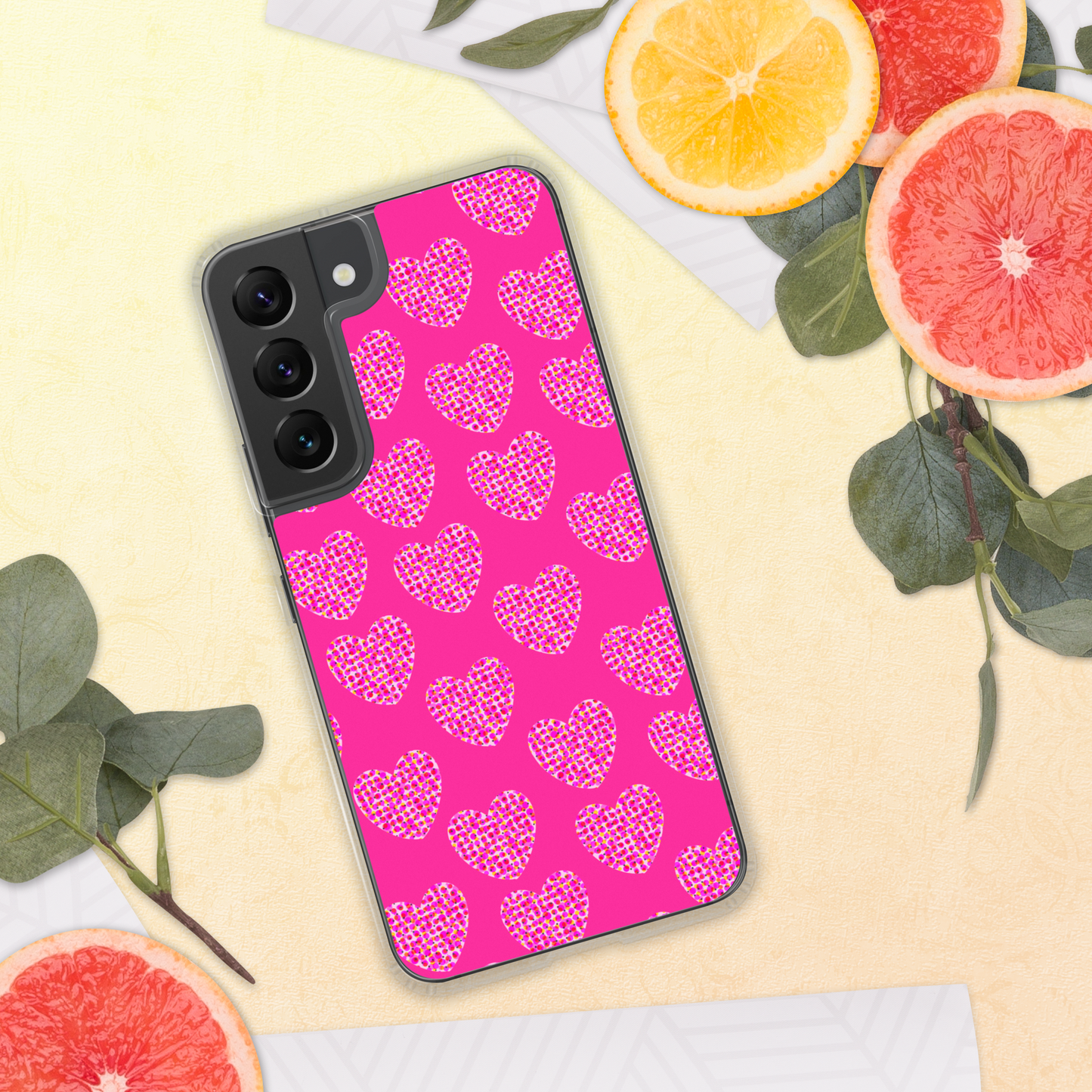 Pink Heart Feminism Samsung Case by Geli Jam
