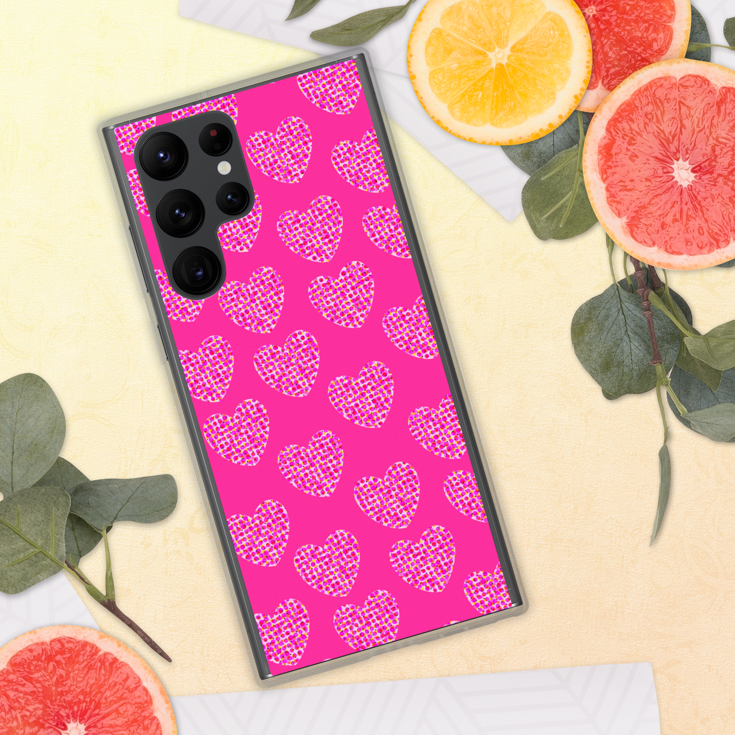 Pink Heart Feminism Samsung Case by Geli Jam