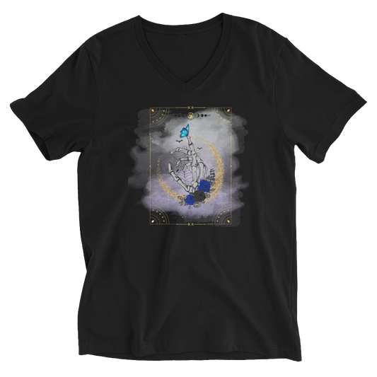 Touching Life Short Sleeve V-Neck T-Shirt